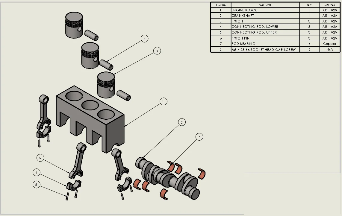 3-Cylinder-Engine